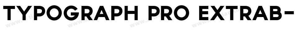 TYPOGRAPH PRO ExtraB字体转换